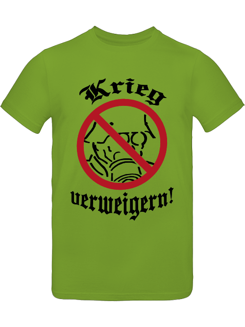 T-Shirt (m) "Krieg verweigern!"