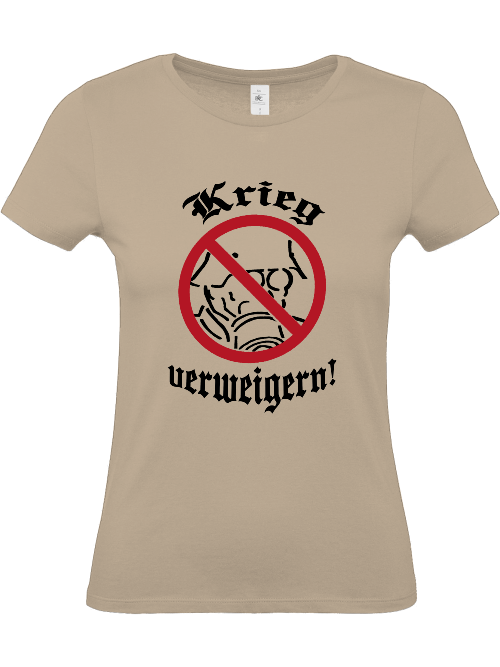 T-Shirt (w) "Krieg verweigern!"