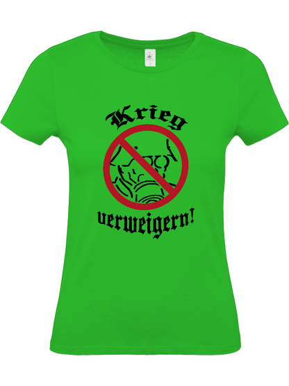 T-Shirt (w) "Krieg verweigern!"