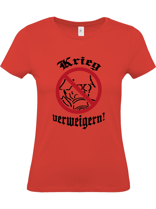 T-Shirt (w) "Krieg verweigern!"