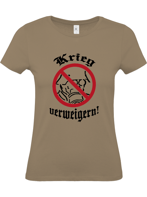 T-Shirt (w) "Krieg verweigern!"