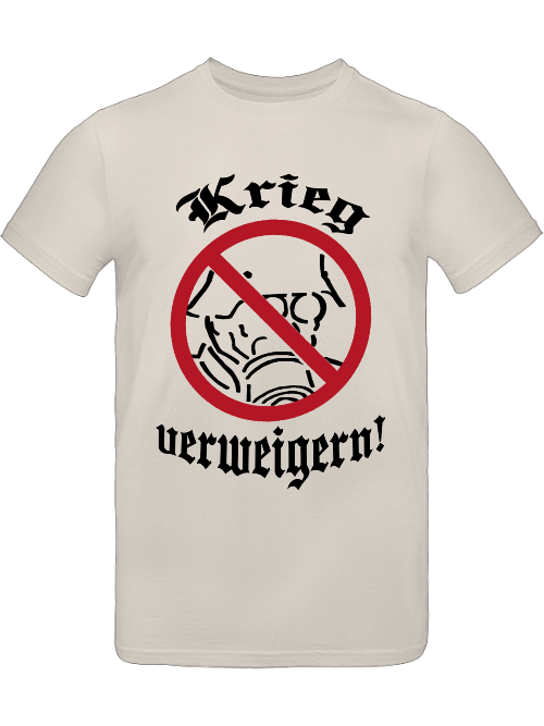 T-Shirt (m) "Krieg verweigern!"