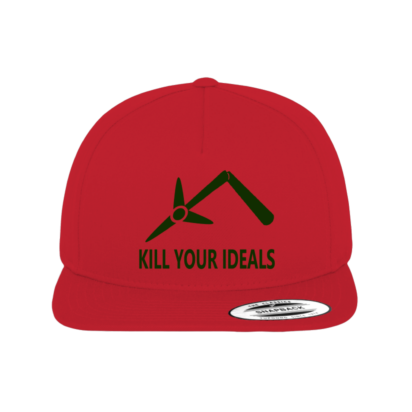 Classic 5 Panel Snapback Cap "Kill your Ideals"