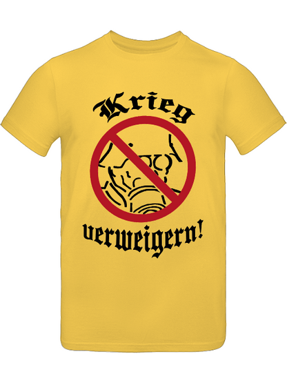 T-Shirt (m) "Krieg verweigern!"